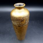 Alfred Salzmann Jerusalem T 598 engraved brass bird vase c.1930s