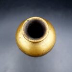 Alfred Salzmann Jerusalem T 598 engraved brass bird vase c.1930s