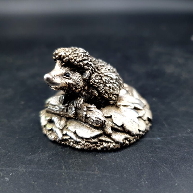 Country Artists sterling silver filled hedgehog hallmarked Birmingham 1994