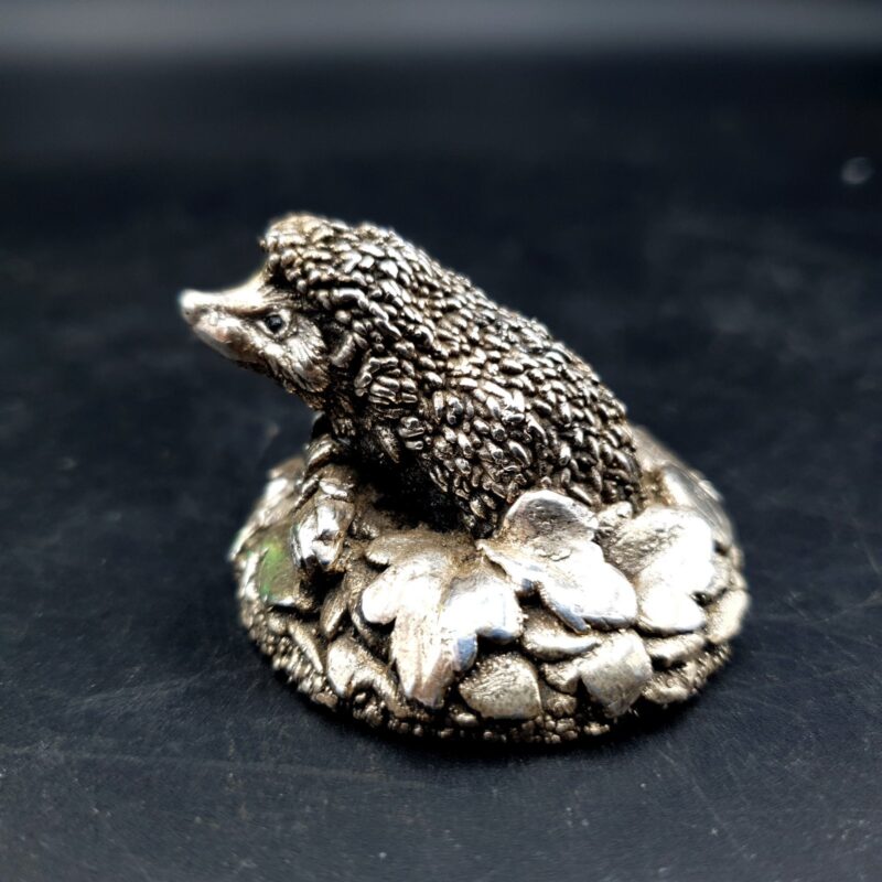 Country Artists sterling silver filled hedgehog hallmarked Birmingham 1994