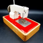 Vintage 1960s Müller Regina Model 730/2 battery-operated toy sewing machine