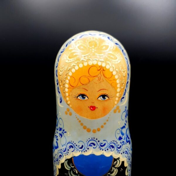 Large vintage Russian hand-painted Matryoshka doll outer case