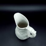 Portmeirion British Heritage Collection Nightingale white porcelain jug vase with moulded relief