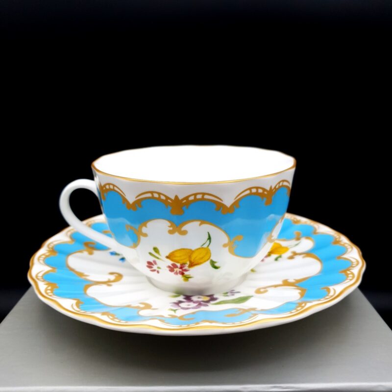 Royal Worcester Primula boxed set of two cups and saucers from 1997