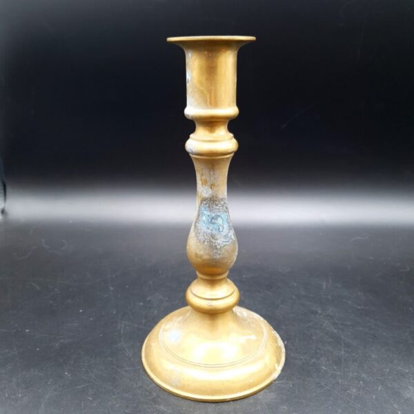Victorian brass candlesticks dating to circa 1850