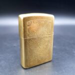 Vintage ZIPPO Brass Venetian Lighter Dated J V 1989 Bradford PA USA