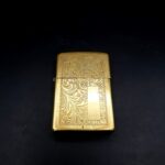 Vintage ZIPPO Brass Venetian Lighter Dated J V 1989 Bradford PA USA