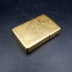 Vintage ZIPPO Brass Venetian Lighter Dated J V 1989 Bradford PA USA