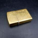 Vintage ZIPPO Brass Venetian Lighter Dated J V 1989 Bradford PA USA