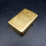 Vintage ZIPPO Brass Venetian Lighter Dated J V 1989 Bradford PA USA