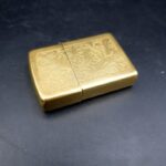 Vintage ZIPPO Brass Venetian Lighter Dated J V 1989 Bradford PA USA