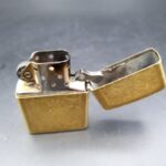 Vintage ZIPPO Brass Venetian Lighter Dated J V 1989 Bradford PA USA