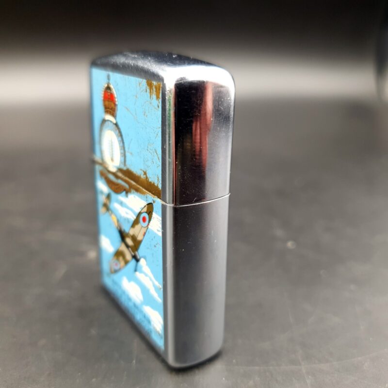 Vintage ZIPPO Battle of Britain Chrome Lighter Dated F VI 1990 Bradford PA USA