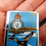 Vintage ZIPPO Battle of Britain Chrome Lighter Dated F VI 1990 Bradford PA USA
