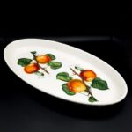 Portmeirion Pomona Roman Apricot Large L47cm serving dish platter 1570g C1980s