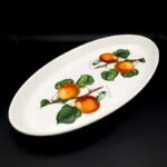 Portmeirion Pomona Roman Apricot Large L47cm serving dish platter 1570g C1980s
