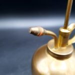 Vintage Brass Plant watering mist pump house plant watering can H15cm x D8.5cm
